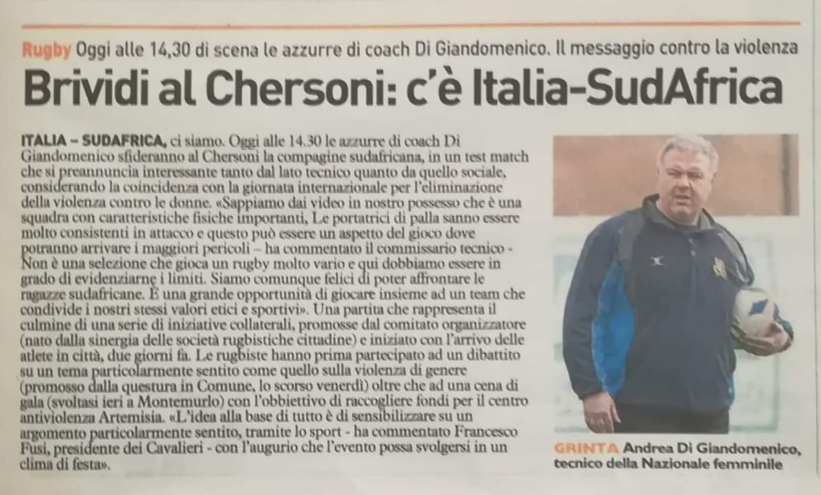 La Nazione 25.11.2018 Image