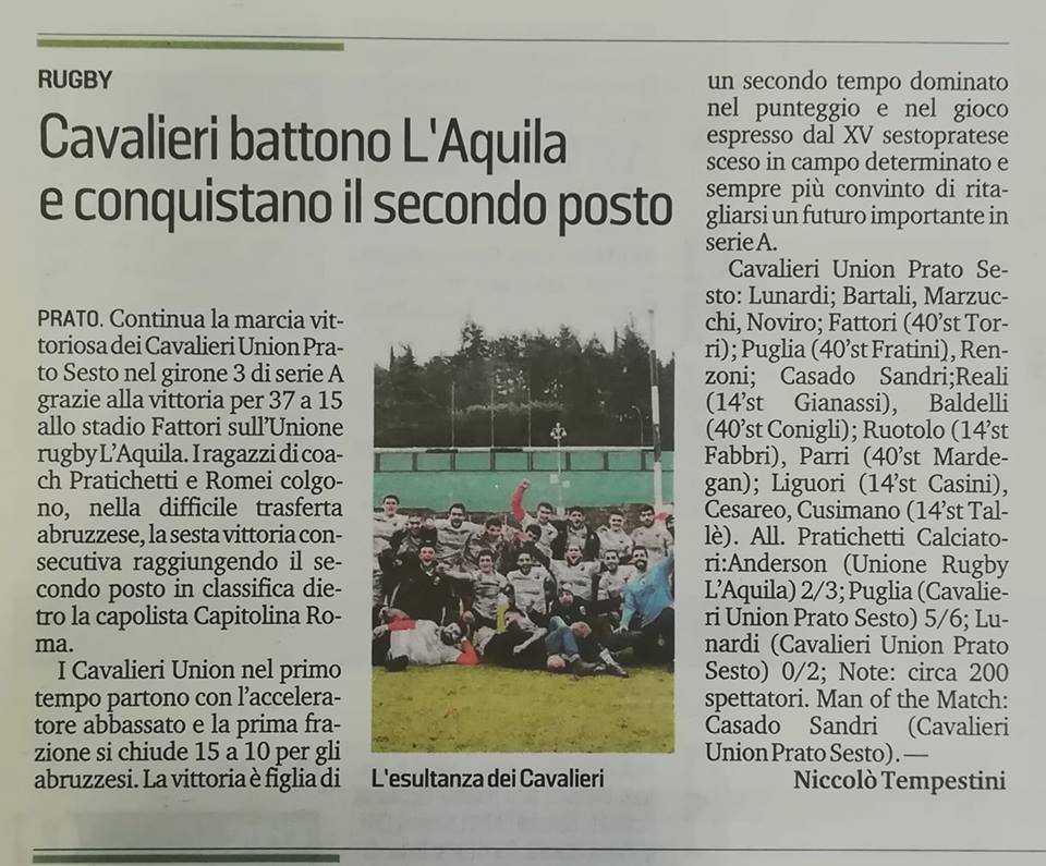 Il Tirreno 28.01.2019 Image