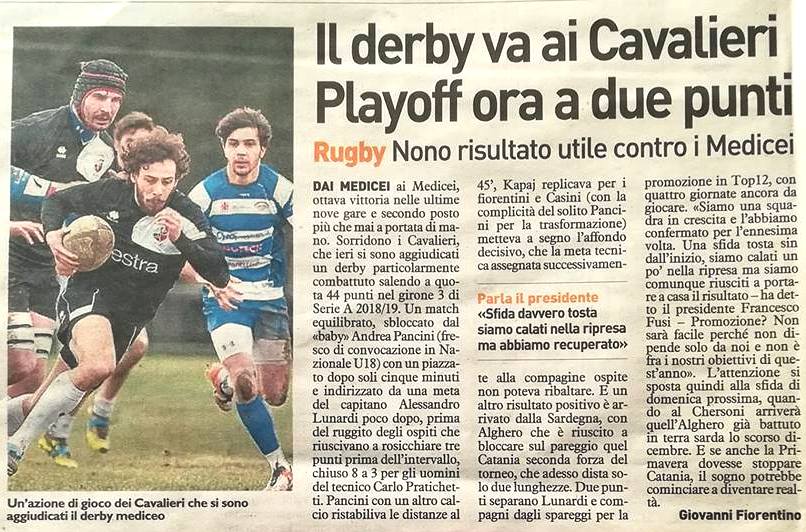 La Nazione 25.3.2019 Image