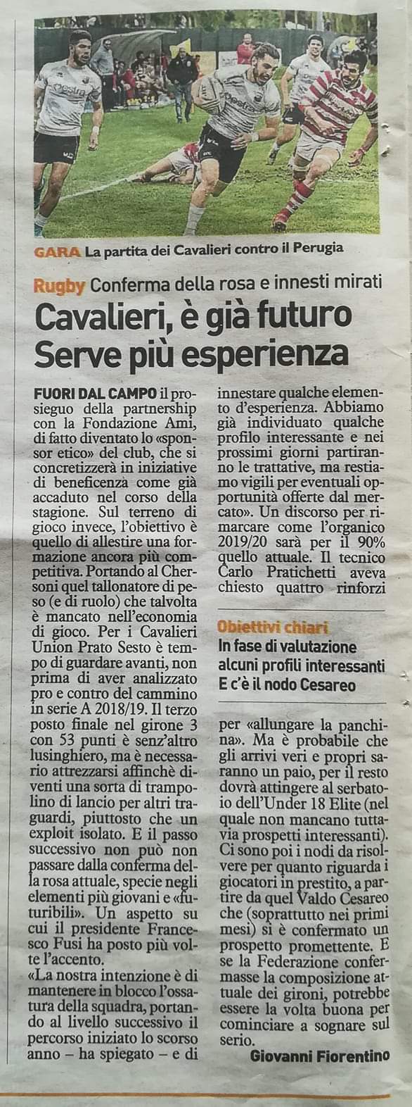 La Nazione 27.5.2019 Image