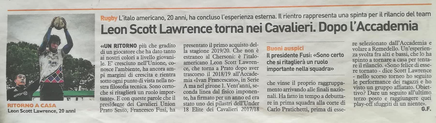La Nazione 19.6.2019 Image