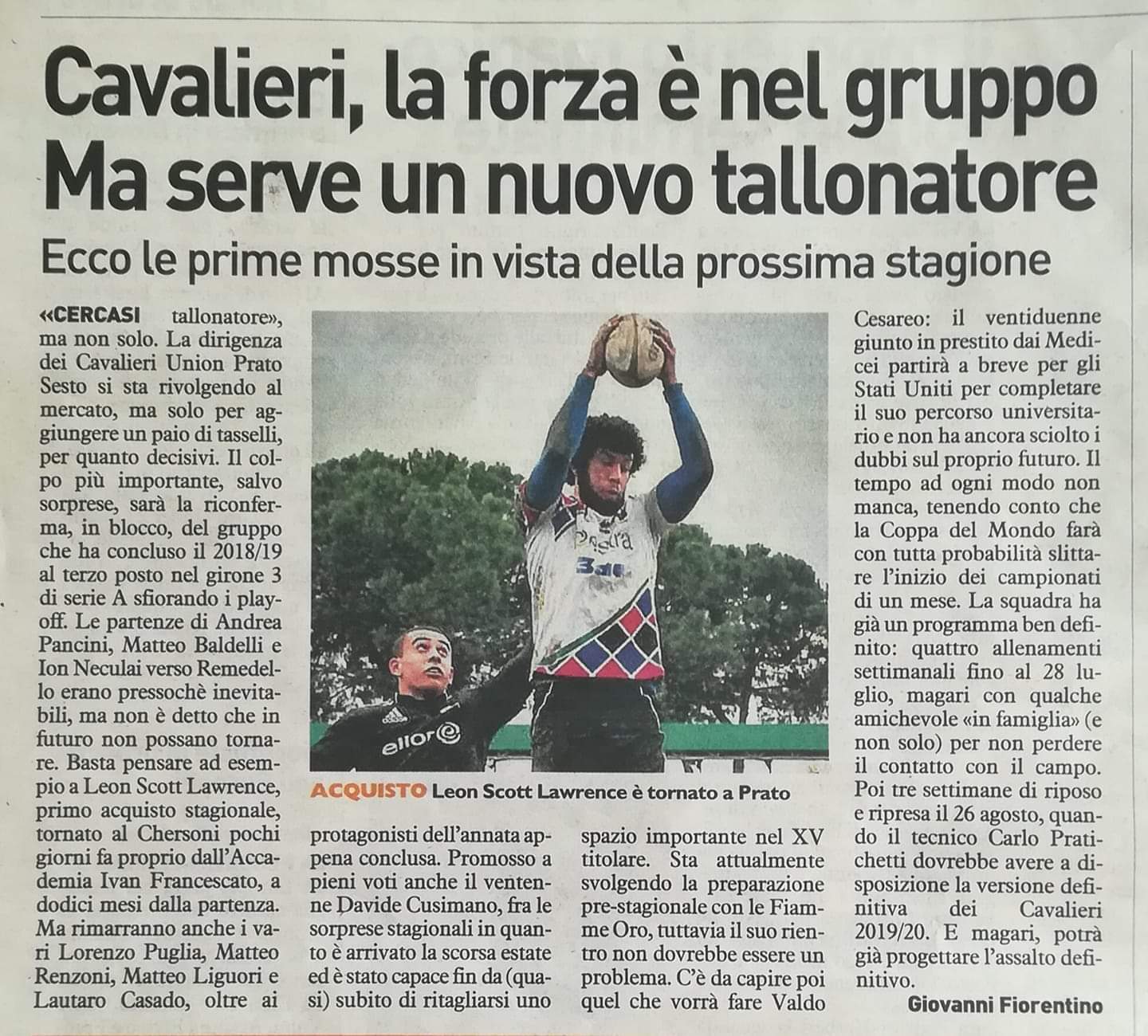 La Nazione 23.6.2019 Image