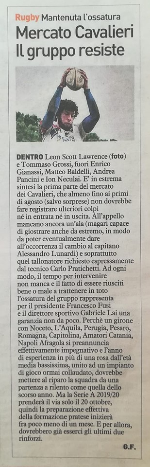La Nazione 26.07.2019 Image