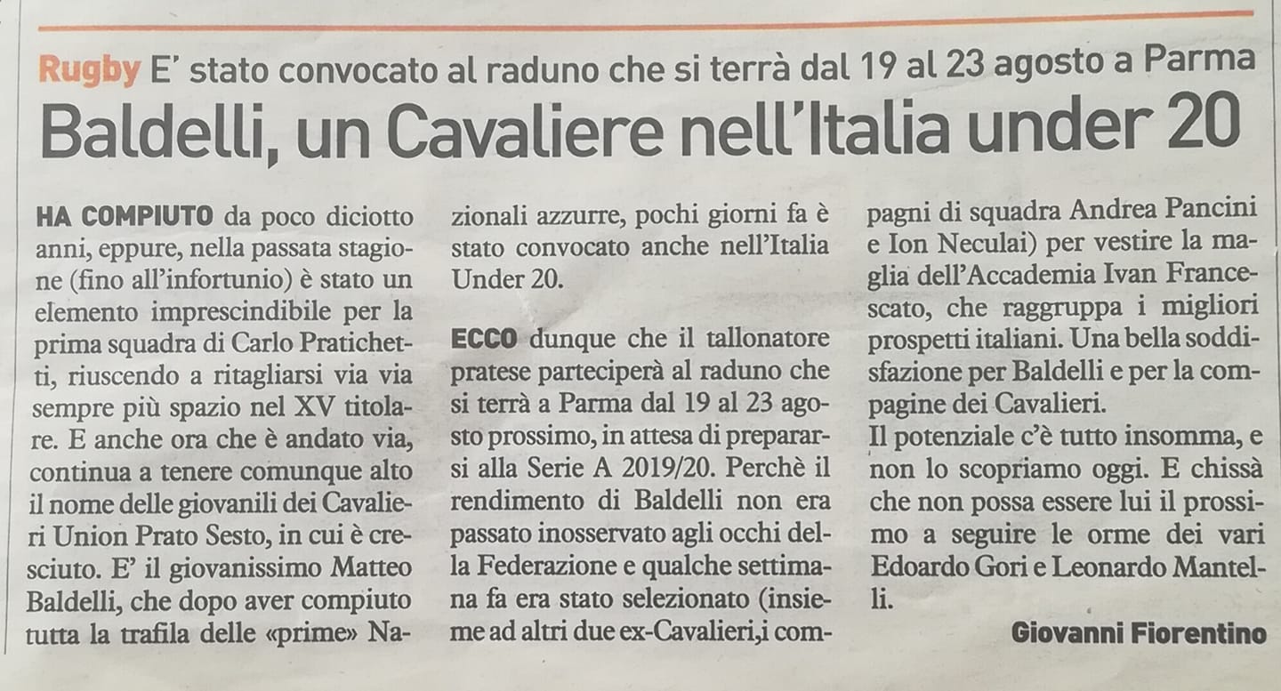 La Nazione 30.07.2019 Image
