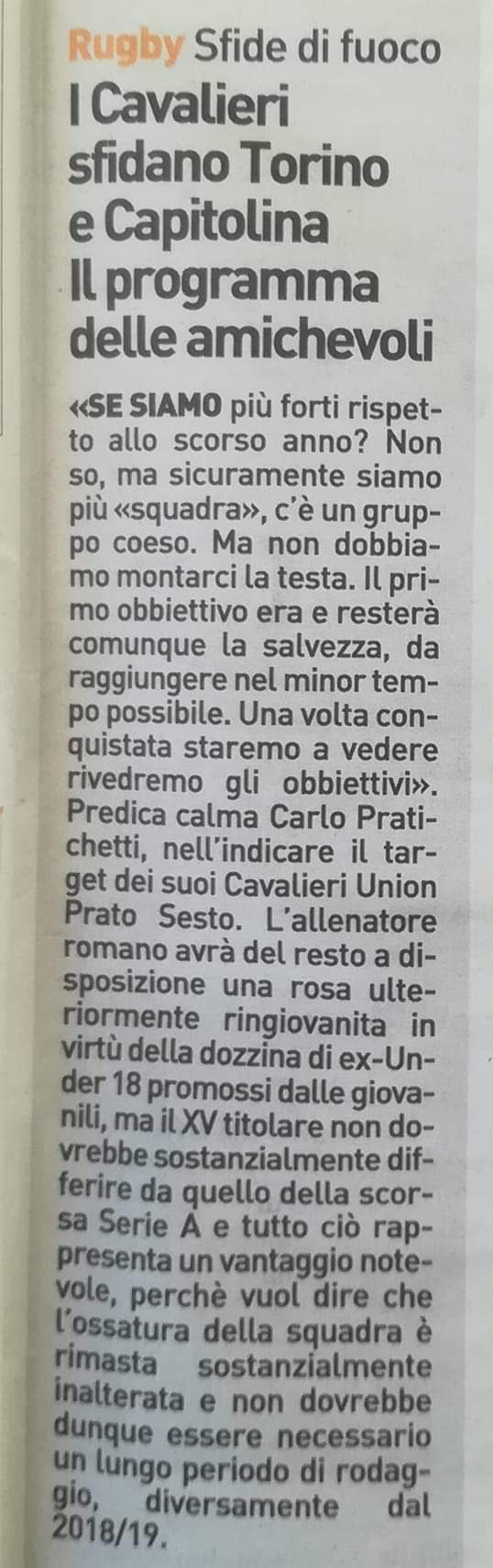 La Nazione 19.08.2019 Image