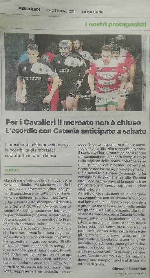 Il Tirreno 15.10.2019 Image