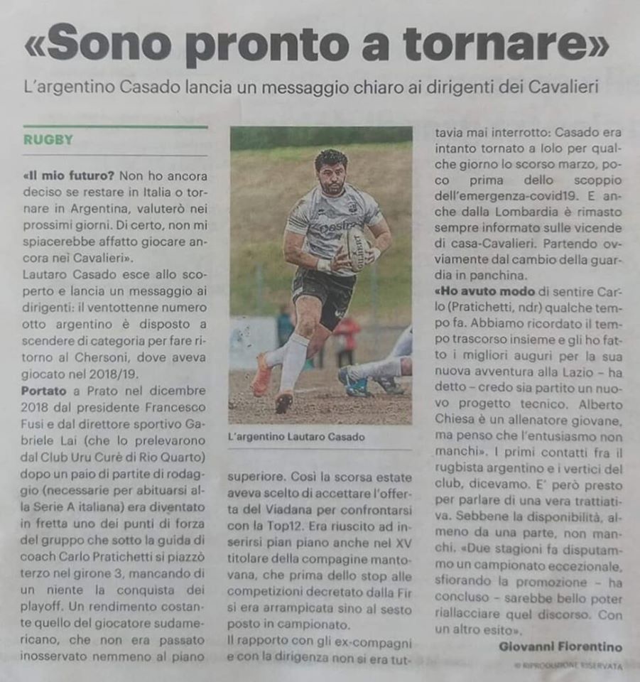 La Nazione 28.6.2020 Image