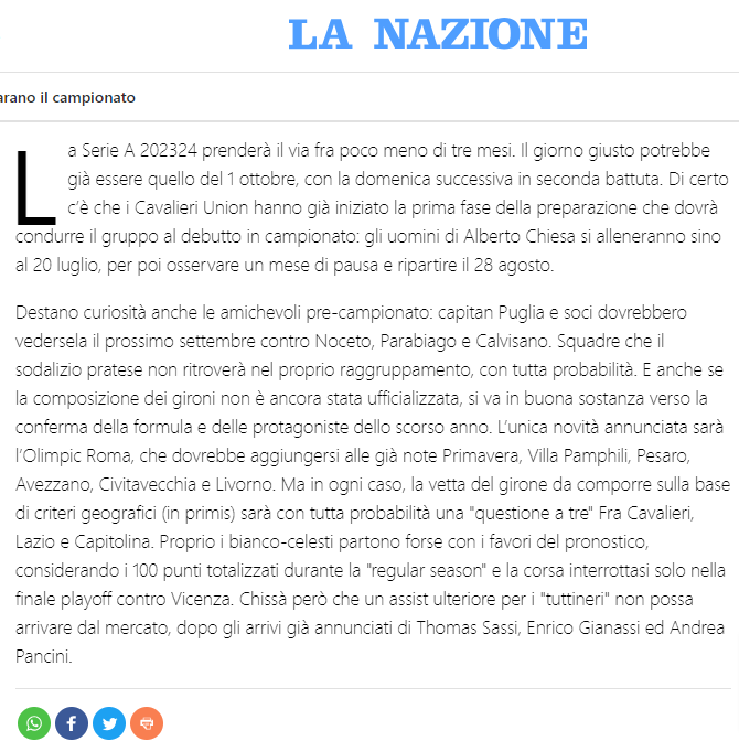 La Nazione 11.07.2023