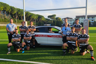Cavalieri Union Rugby Prato Sesto e Polizia Locale di Prato insieme per la sicurezza stradale