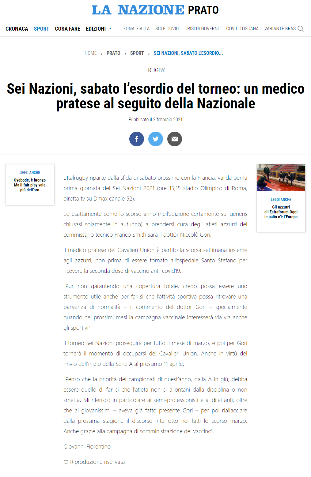 La Nazione 2.2.2021